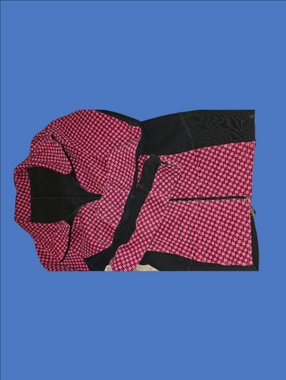 4/$97 Deal! Lululemon Pink and Black Patterned Full-Zip Hoodie